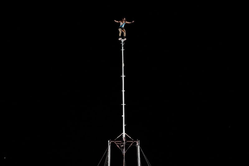 Cyndel Flores competes on “AGT: Extreme.”