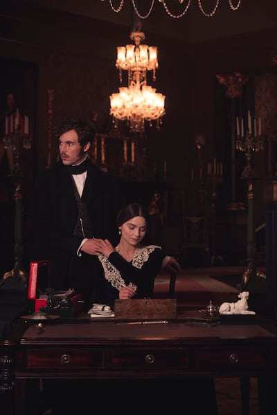Shown from left to right: Tom Hughes as Albert and Jenna Coleman as Victoria. Masterpiece's "Victoria" will return to PBS Sunday, Jan. 14.