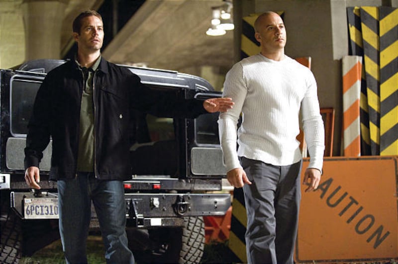 Paul Walker, left, and Vin Diesel team up again as agent Brian O'Conner and ex-con Dom Toretto for "Fast & Furious."