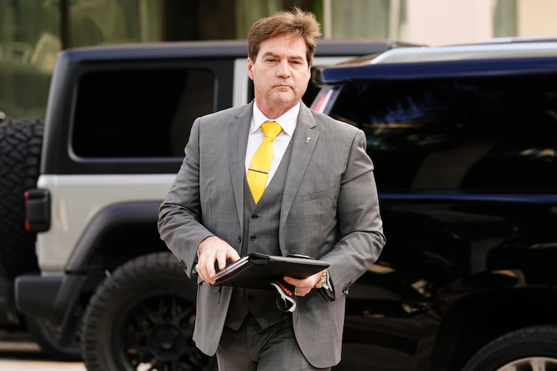 Dr. Craig Wright arrives at the Federal Courthouse, Tuesday, Nov. 16, 2021, in Miami.