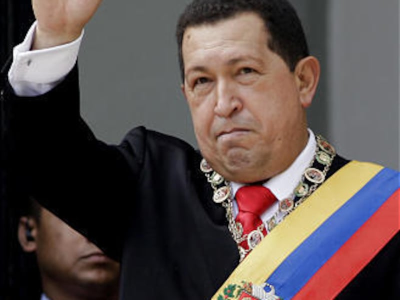 Hugo Chavez celebrates anniversary of Bolivar's birth.