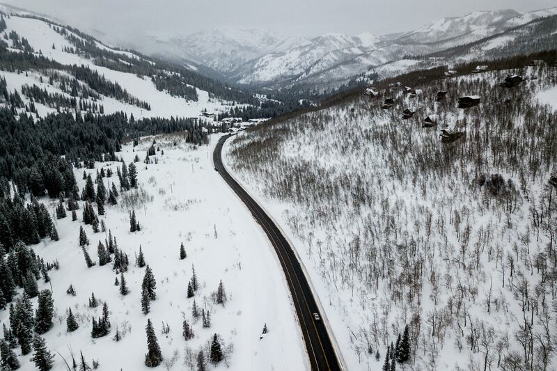 FILE- Snow blankets Big Cottonwood Canyon on Saturday, March 2, 2019.