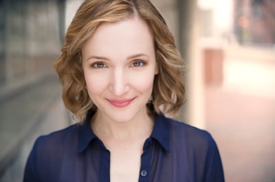 Maggie Lakis stars as Bea in "Something Rotten!"