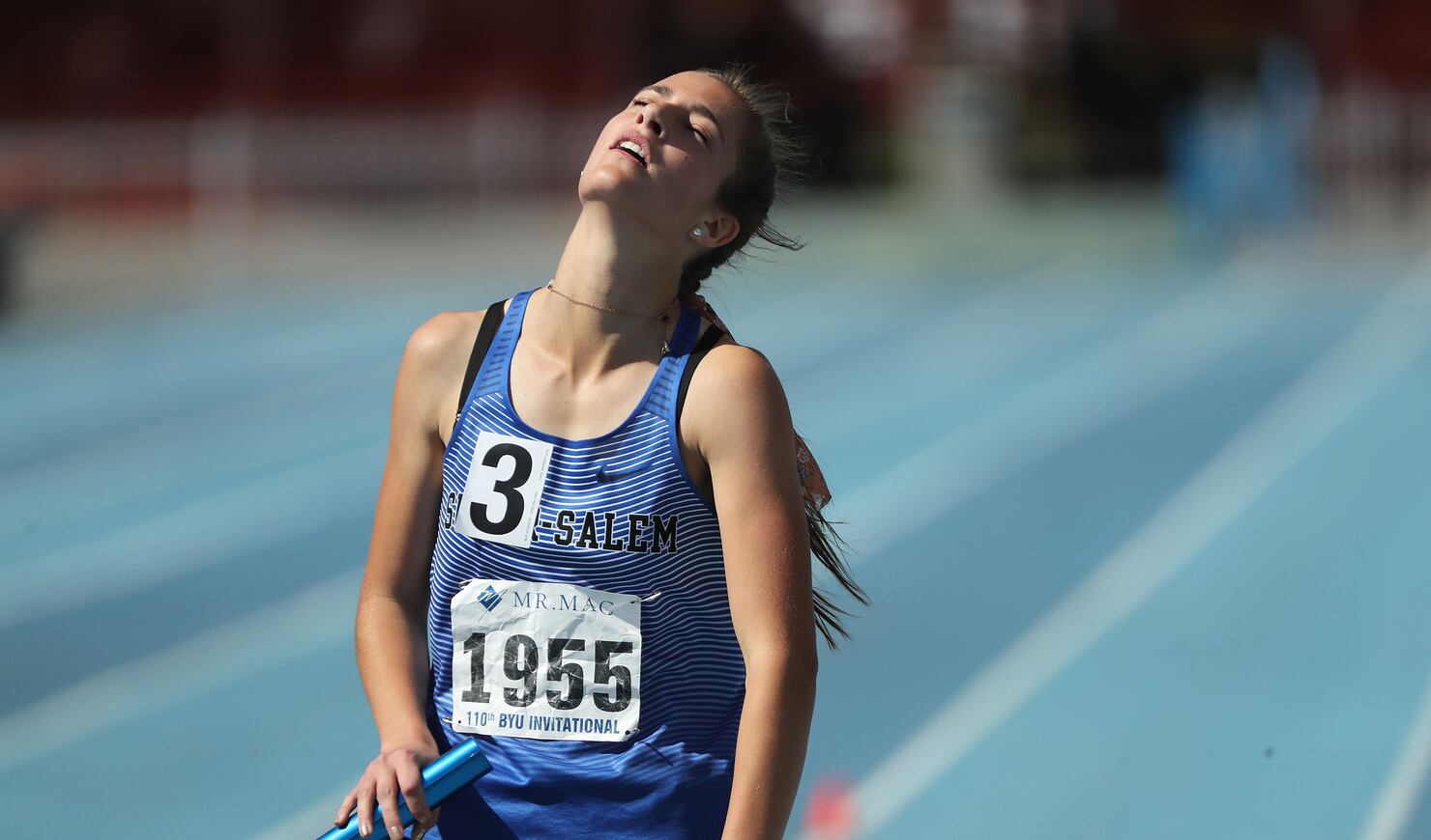 High school track Corner Canyon 4x100 relay team breaks state record