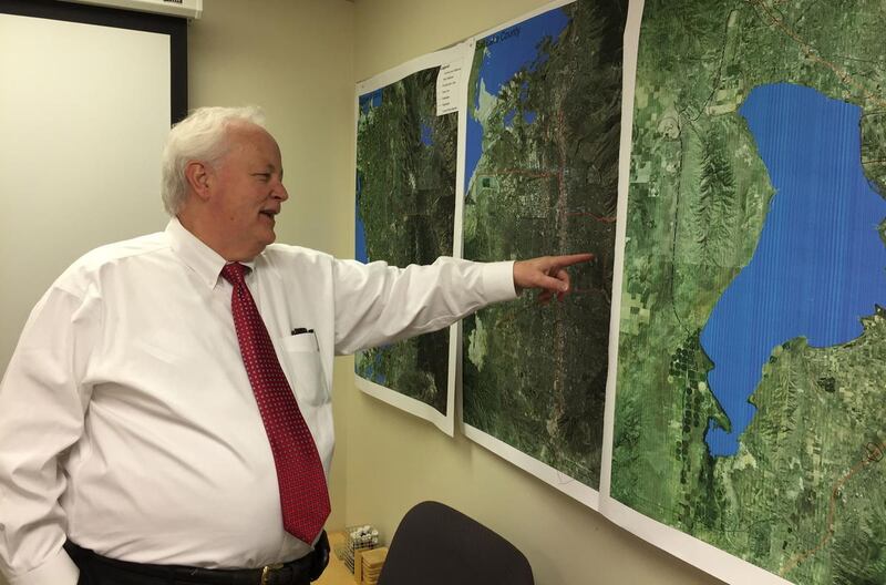 FILE: Envision Utah's Robert Grow points to maps and describes Utah's future growth.