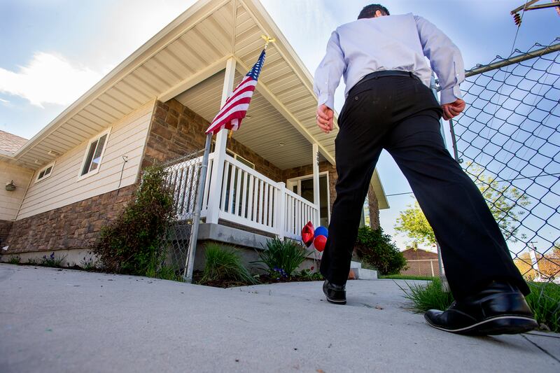 A Salt Lake City-owned home available for purchase through the Community Heroes Home Buyer Program is pictured on Thursday, April 25, 2019. The down-payment assistance program is for nurses, teachers, police officers, firefighters, emergency medical techn