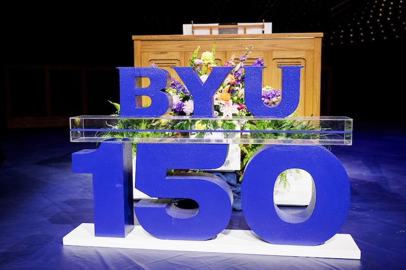 BYU kicked off its 150th anniversary celebration with a Sesquicentennial devotional at the Marriott Center.