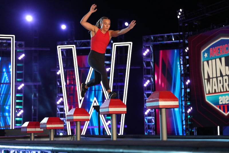 Utah teen Anna McArthur competes during the regional finals of "American Ninja Warrior." McArthur will next compete in the national finals.