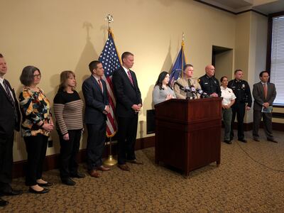 State lawmakers and police chiefs and sheriffs from several agencies stood together at the state Capitol on Tuesday to announce the launch of the Utah Department of Public Safety's new Cold Case Database.