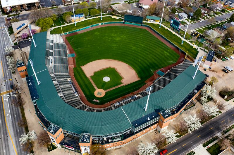 Smith’s Ballpark in Salt Lake City is pictured