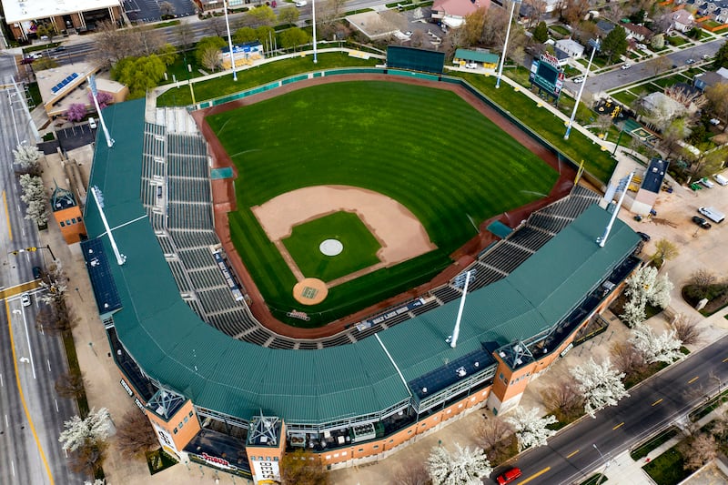 Smith’s Ballpark in Salt Lake City is pictured