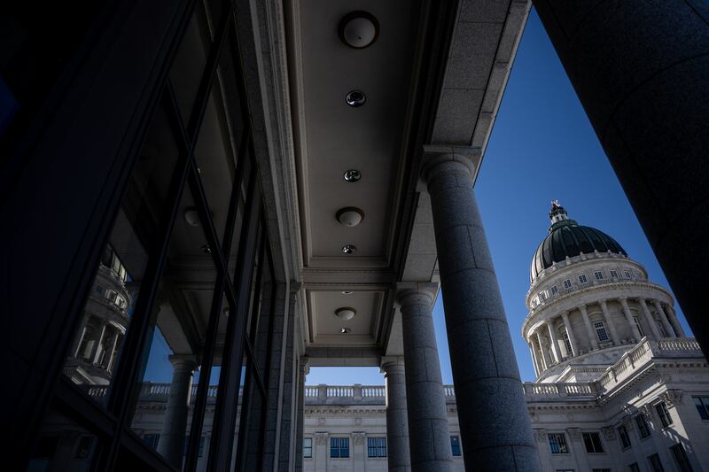 The state Capitol in Salt Lake City, Utah.