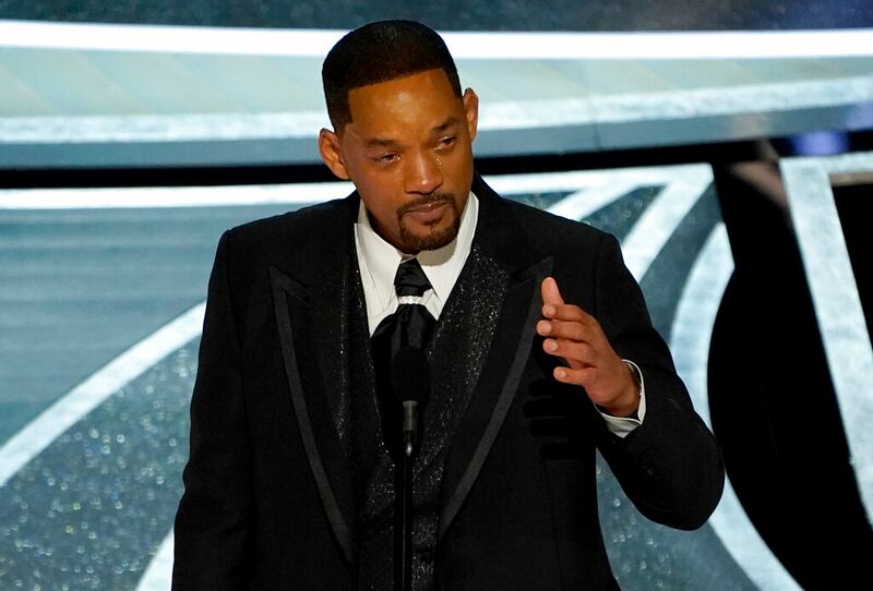 Will Smith cries at the Oscars,