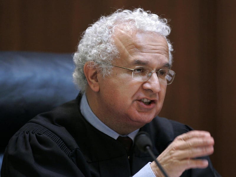 FILE - This March 4, 2008 file photo shows California Supreme Court Associate Justice Carlos R. Moreno in San Francisco. Moreno, the only Democratic appointee on the panel, is resigning next month.