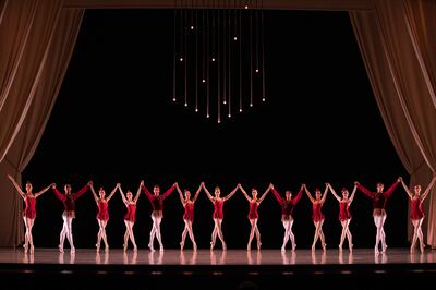 Artists of Ballet West in "Rubies" from George Balanchine's "Jewels."