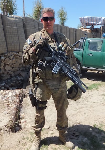 Maj. Brent Taylor poses for a photo during his deployment to Afghanistan in 2012.