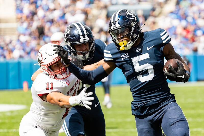 Saturday, BYU receiver Darius Lassiter \will get the opportunity to play against his brother, Kwinton Lassiter, a defensive back with Kansas.