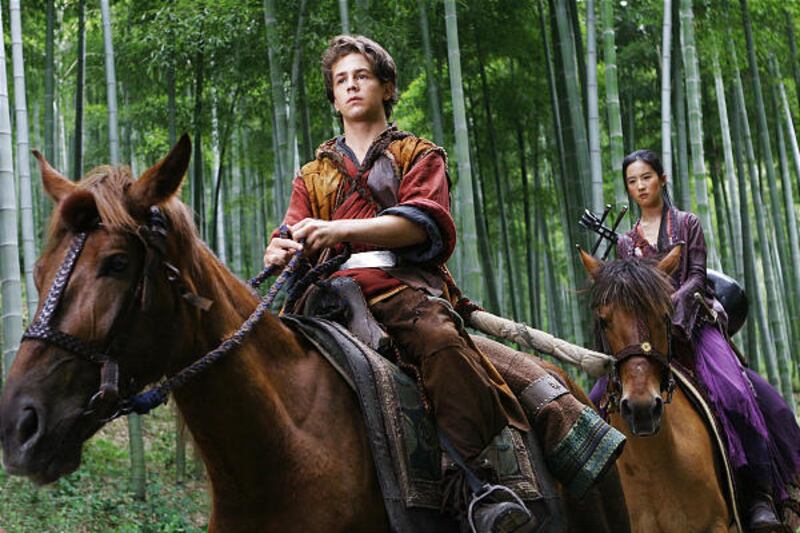 Michael Angarano, left, Crystal Liu in "The Forbidden Kingdom."