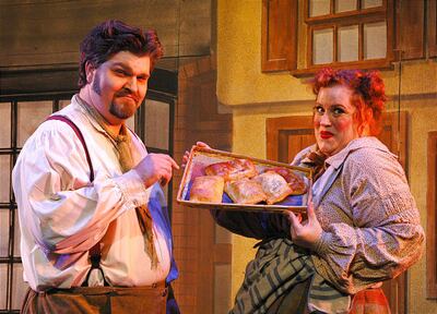 J. Michael Bailey and Camille Van Wagoner in “Sweeney Todd.”