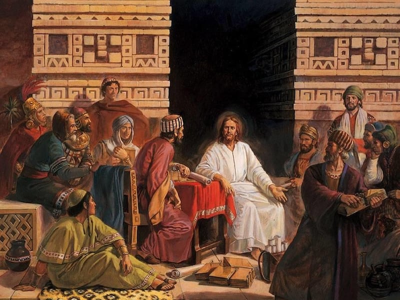 When Jesus Christ visited the Nephites after his Resurrection, he explained the meaning of the scriptures.