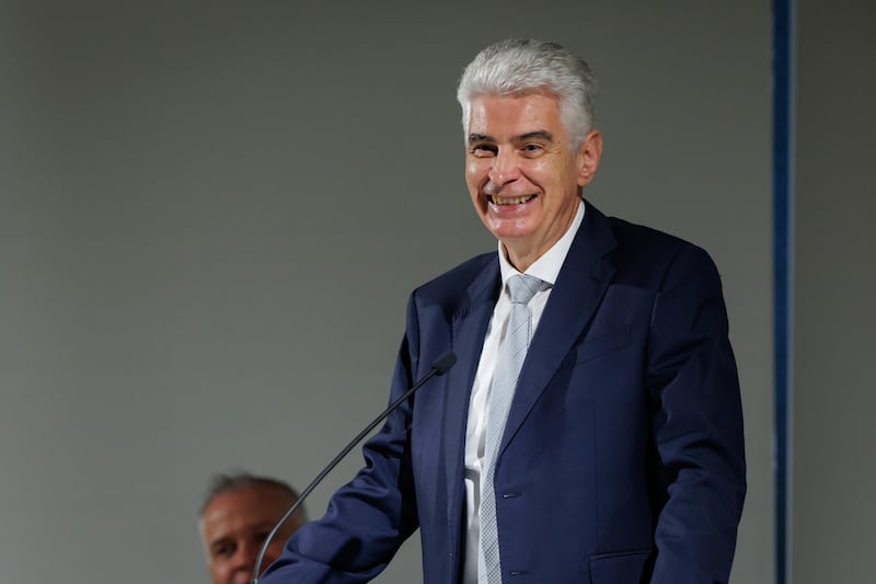 Elder Gérald Caussé of the Quorum of the Twelve Apostles speaks as part of a stewardship symposium at Brigham Young University in Provo, Utah, on Friday, Nov. 14.