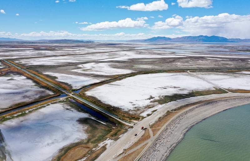 Siphon pipes will be replaced with a direct outlet pipe in Willard Bay in Box Elder County.