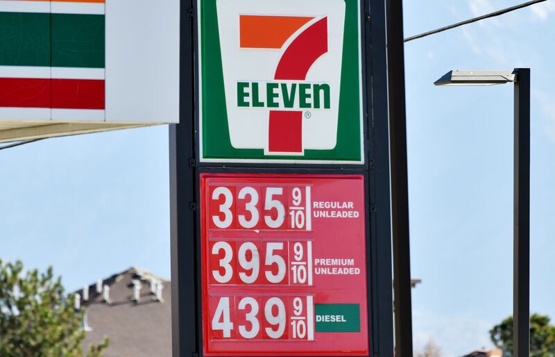 Gas prices in the Salt Lake Valley on Tuesday, Nov. 14, 2023.