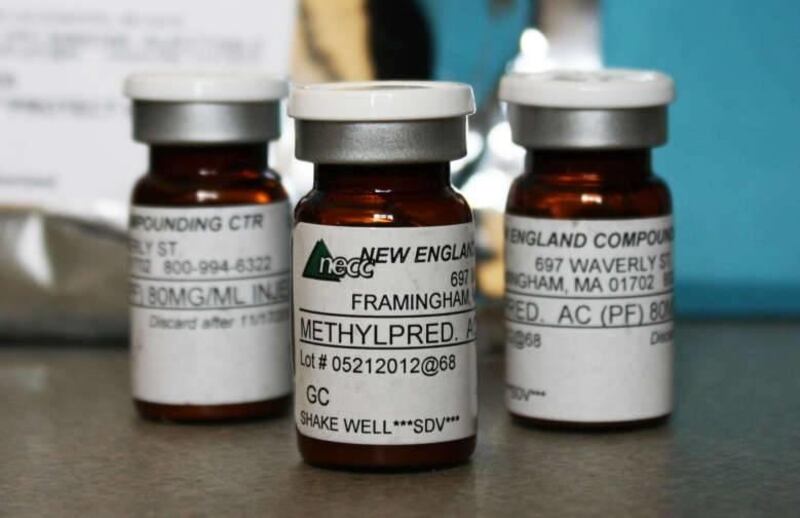 This photo provided by the Minnesota Department of Health shows vials of the injectable steroid product made by New England Compounding Center implicated in a fungal meningitis outbreak. About 17,700 single-dose vials of the steroid sent to 23 states have