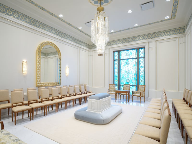 A sealing room in the Belo Horizonte Brazil Temple.