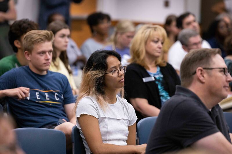 The Rev. Derwin Gray, a former BYU and NFL player, speaks about racism at Brigham Young University in Provo, Utah.