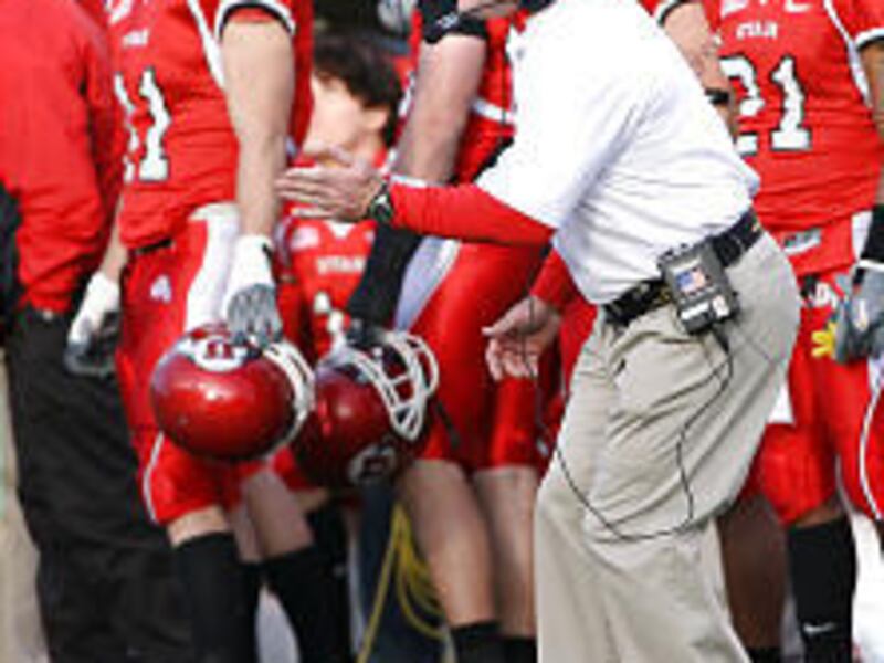 Utah head coach Kyle Whittingham, seen here during Utah's win over Wyoming in November, and his Utes will be the fourth Mountain West team to play in the Emerald Bowl.