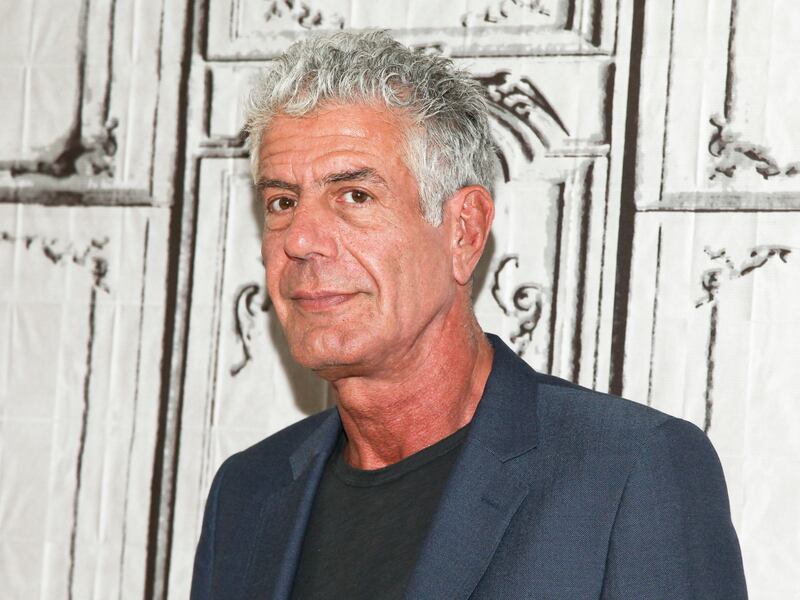 FILE - In this Nov. 2, 2016, file photo, Anthony Bourdain participates in the BUILD Speaker Series to discuss the online film series "Raw Craft" at AOL Studios in New York. Bourdain has been found dead in his hotel room in France, Friday, June 8, 2018, wh