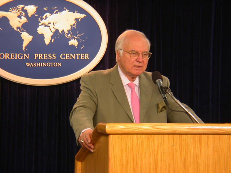 Michael Novak, George Frederick Jewett Scholar in Religion, Philosophy and Public Policy, speaks at a Washington Foreign Press Center Briefing on "Religion in American Life and Politics."