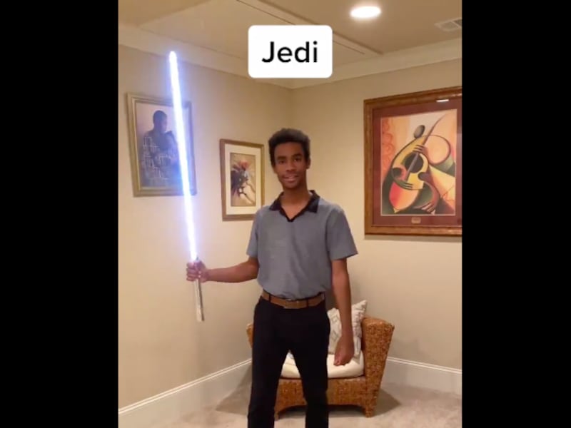 Bass posted a TikTok video of him jumping between popular superheroes to the tune of “Watermelon Sugar” from Harry Styles.