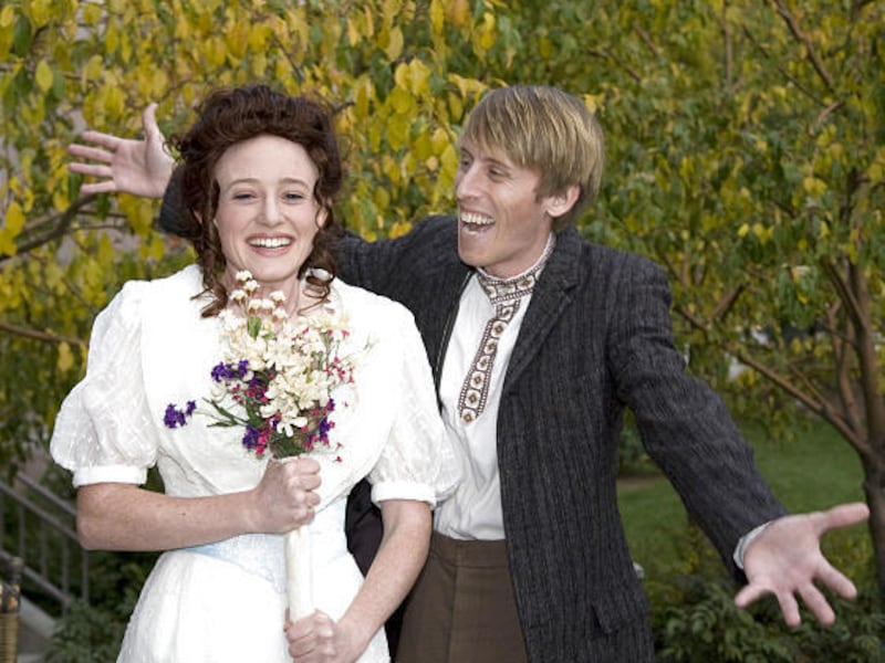 Caitlin Wise as Nina Zarechnaya and Jason Purdie as Konstantin Treplev in BYU's production of Anton Chekhov's "The Seagull."