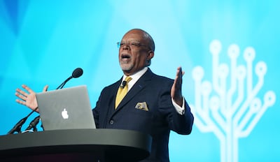 Henry Luis Gates Jr. speaks during RootsTech in Salt Lake City on Saturday, March 3, 2018.