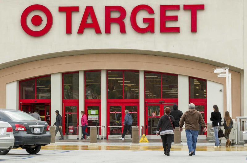 FILE — In this Dec. 19, 2013 file photo, shoppers arrive at a Target store in Los Angeles on Thursday, Dec. 19, 2013. Target reports quarterly financial results on Wednesday, May 21, 2014.