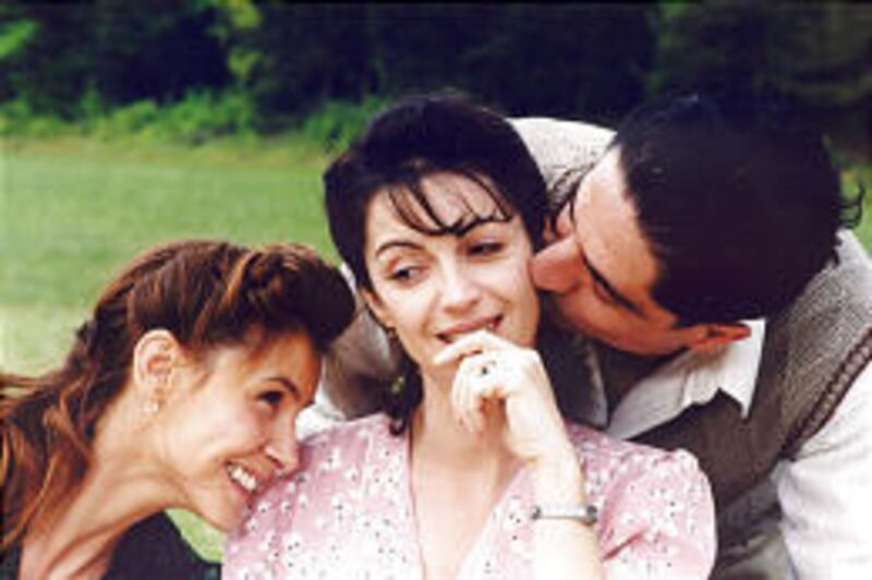 Zabou Breitman, left, Lubna Azabal and Simon Abkarian are solid but not great in "Almost Peaceful," which suffers from a shallow plot.