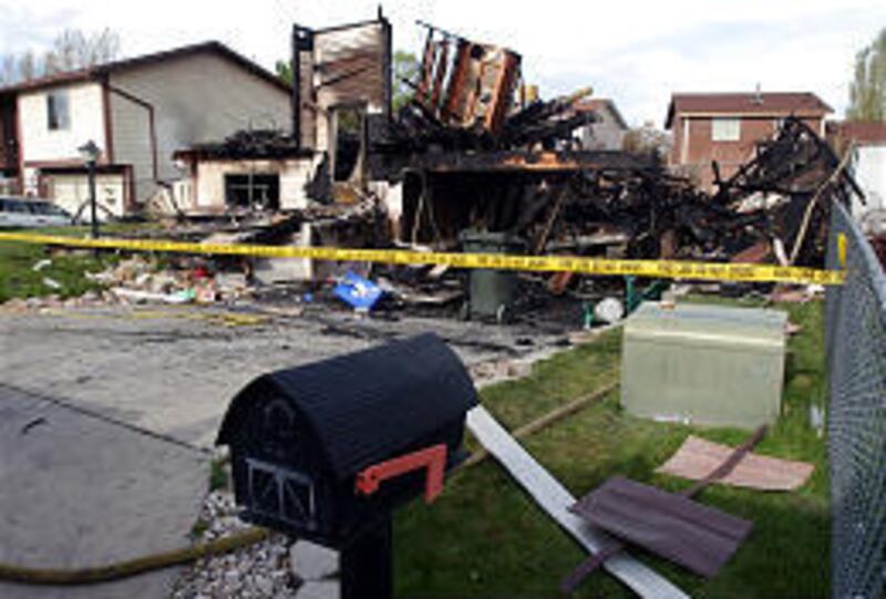 A West Jordan house exploded and ignited into a fireball late Thursday night.