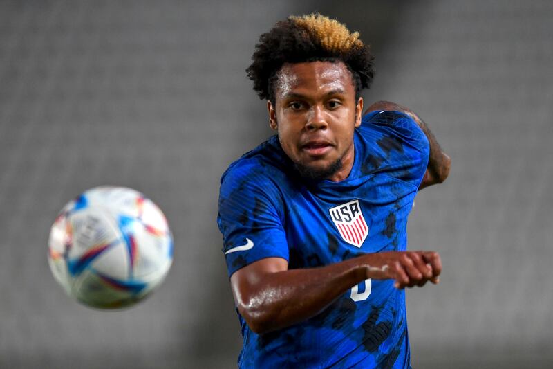 United States’ Weston McKennie during the international friendly soccer match between Saudi Arabia and United States.