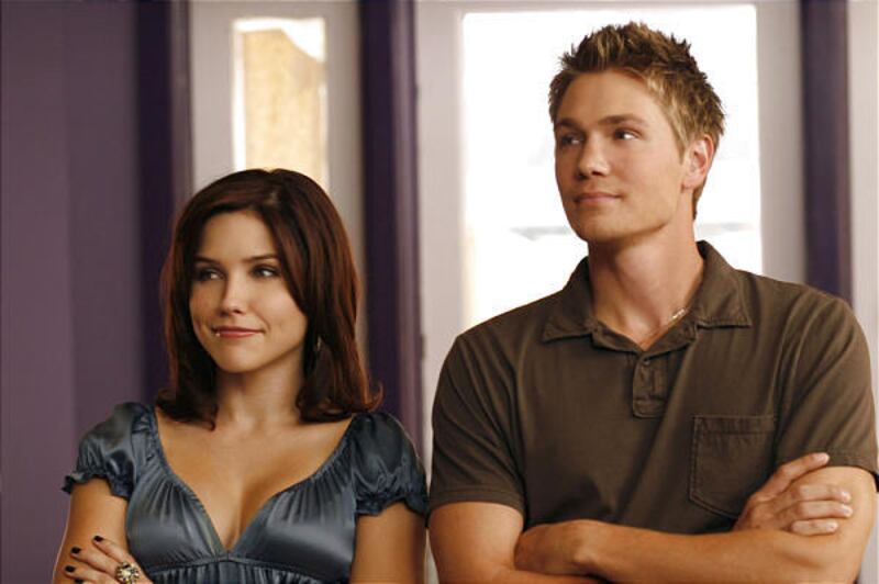 Sophia Bush and Chad Michael Murray on "One Tree Hill."