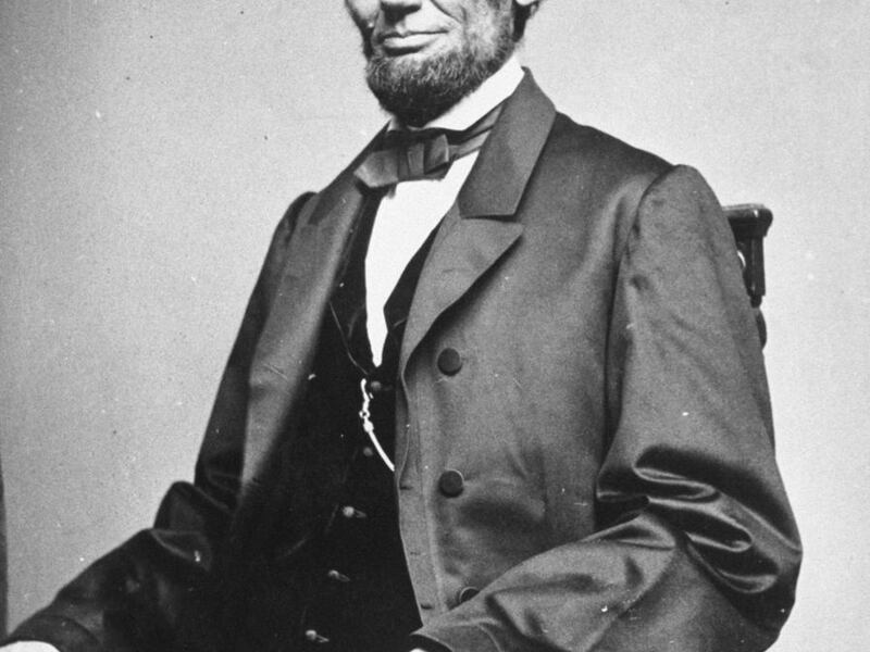 Portrait of 16th United States President Abraham Lincoln.