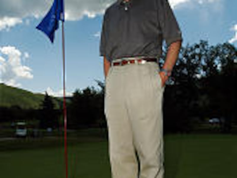 Golfer Mike Reid, seen here at Park City Golf Course, turns 50 this week and is ready to embark on new phase of life.