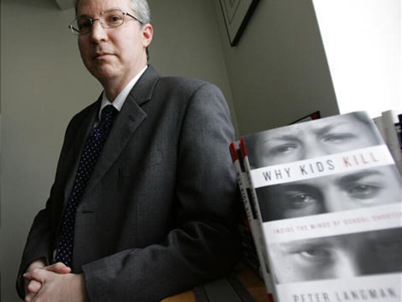 Dr. Peter Langman, clinical director at Kids Peace Hospital and author of a new book entitled "Why Kids Kill: Inside the Minds of School Shooters,".