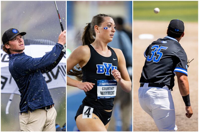 It’s a big week for BYU spring sports. BYU men’s golf will compete at the NCAA championships, BYU track and field is headed to NCAA preliminaries, while the BYU baseball team will compete in the West Coast Conference tournament.