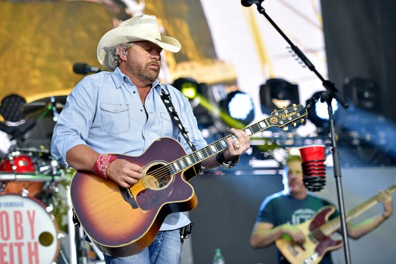 Toby Keith performs in Naperville, IL, on Friday, June 30, 2017.