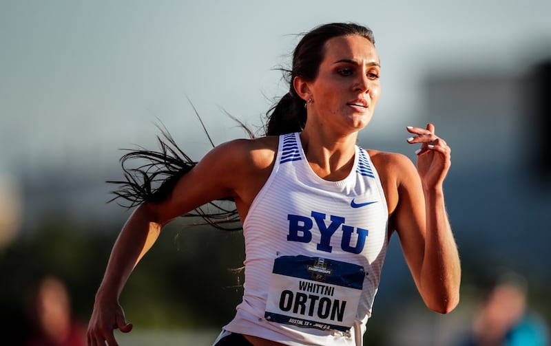 BYU’s Whittni Orton broke the school record in the 5,000-meter run in the Sound Invitational in Irvine, California.