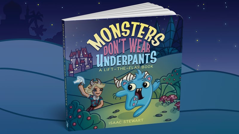 Isaac Stewart, who is the art director for Brandon Sanderson, started a Kickstarter campaign to fund his children’s book, “Monsters Don’t Wear Underpants: a Lift-the-Flap Book.”