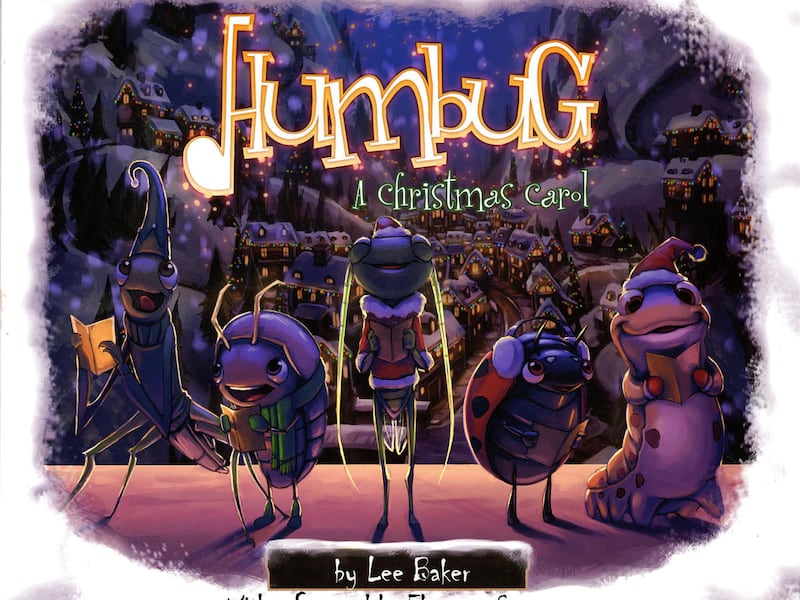 The cover of a new Christmas book, "Humbug, A Christmas Carol"