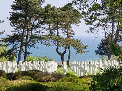 The Normandy American Cemetery and Memorial is a World War II cemetery and memorial in Colleville-sur-Mer, Normandy, France, that honors American troops who died in Europe during World War II.